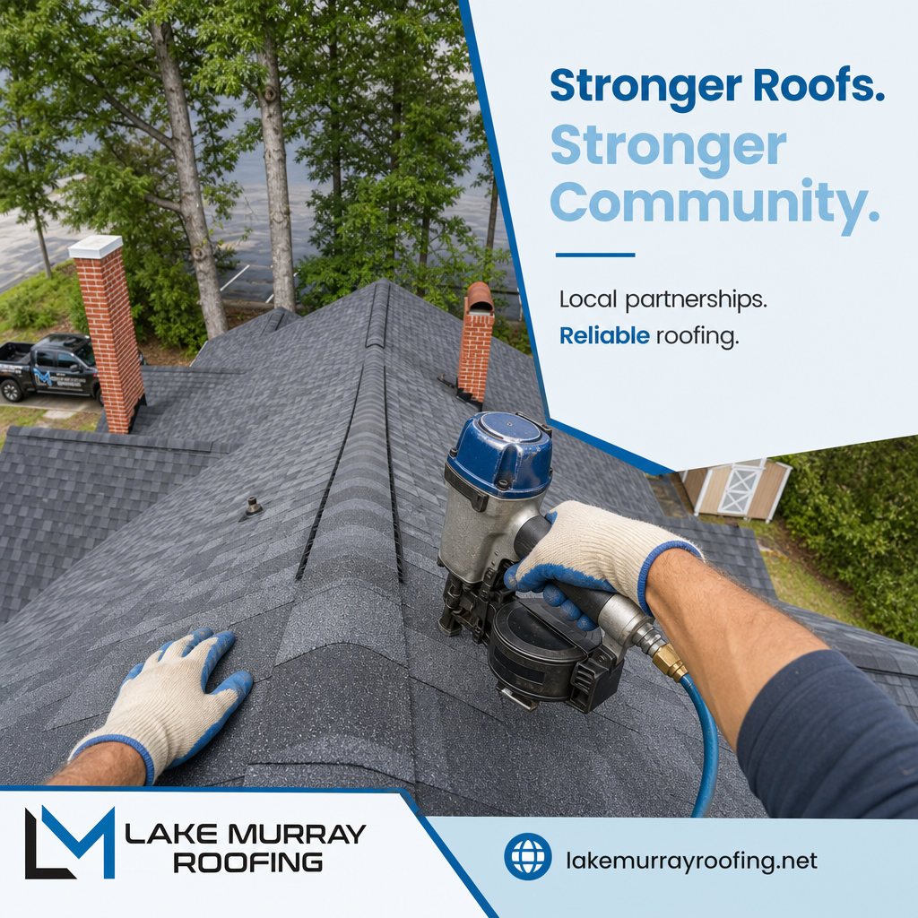 Lake Murray Roofing branded social post