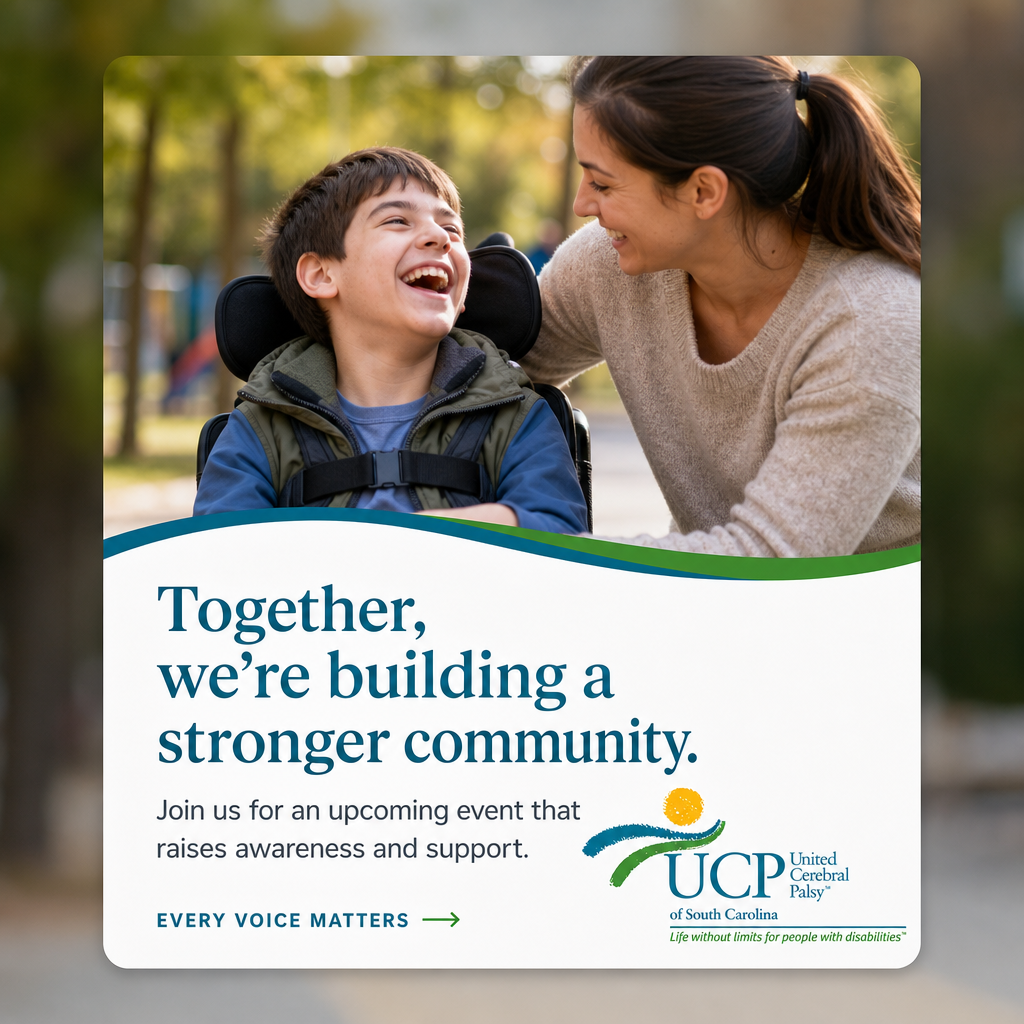 UCP of South Carolina branded social post